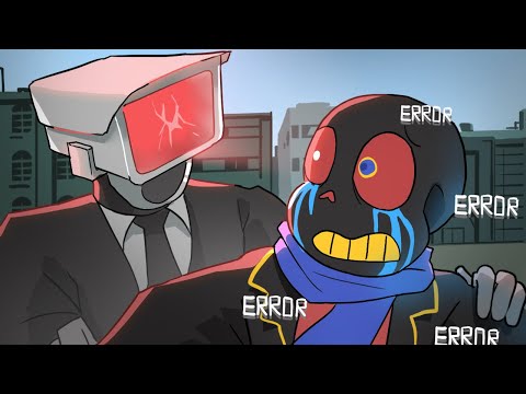 If SKIBIDI TOILET Met ERROR SANS (Cameraman & Undertale Animation)