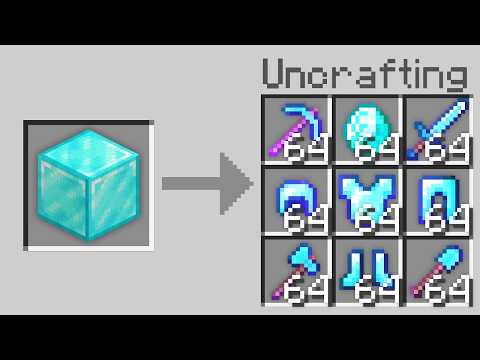 Minecraft, But Crafting is Backwards...