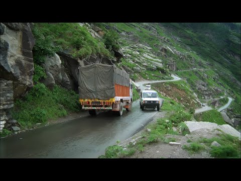 Les routes de montagne en Inde ne sont pas de tout repos !