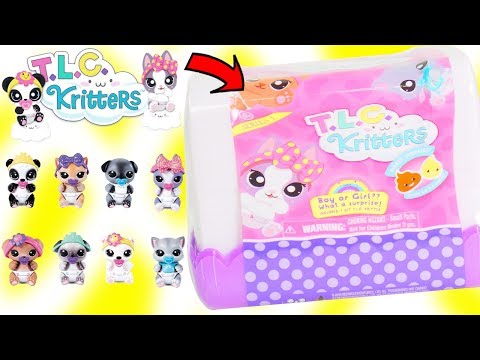 TLC Kritters Fuzzy Toy Pet Surprises Opening with LOL Surprise | Toy Egg Videos