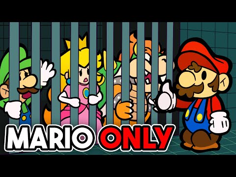 Can You Beat Super Paper Mario With ONLY Mario?