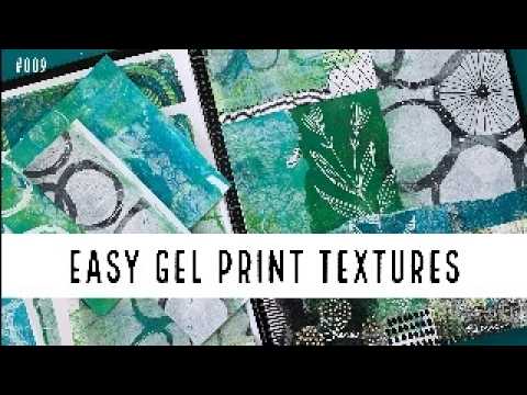 Gel Print EASY Textured Prints w/ Household Items