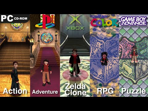 Comparing Every Version of Harry Potter and the Philosopher's Stone Game PC/PS1/PS2/XBOX/NGC/GBA/CGB