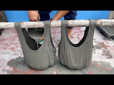 Yes! Good Tips For You Make Beautiful Flower Pots From Cement And Old T-shirts