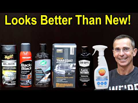 I've Never Seen A Plastic Car Trim Restorer This Good! Wow!