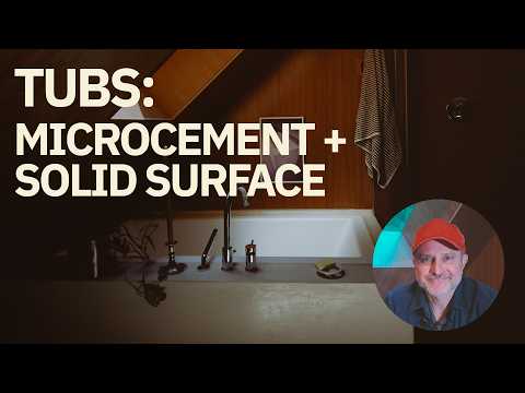 Designing a Calm Bathroom (Tub + Microcement)