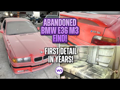 ABANDONED BODY SHOP FIND First Detail in Years BMW E36 M3! Satisfying Car Detailing Restoration