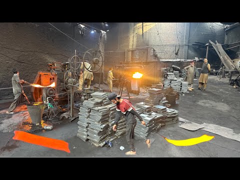 Amazing boys waste material melting process