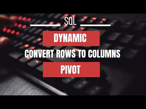 SQL Query | How to dynamically convert rows into columns | Dynamic Pivot