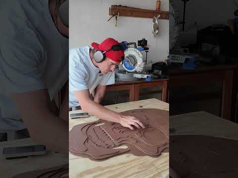 I built a High End piece of art, using only materials from a hardware store #artists #diy #woodwork