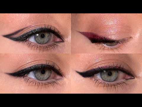 The Easiest Eyeliner Tutorial for Beginners | 5 Ideas in 5 Minutes | Elena Rachitskaya