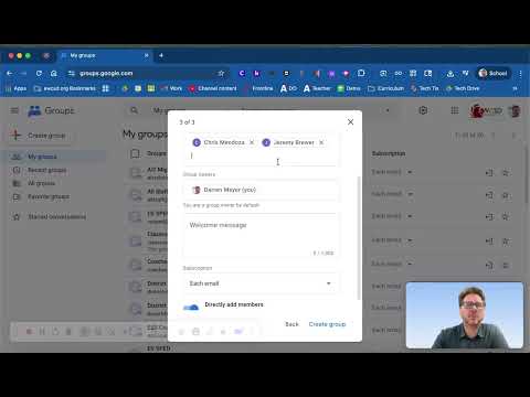 Creating Gmail Groups