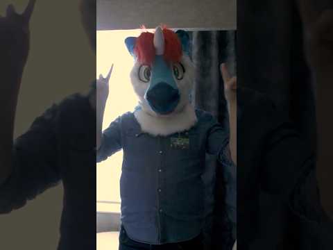 I tried on a fur suit. Well, just the head.