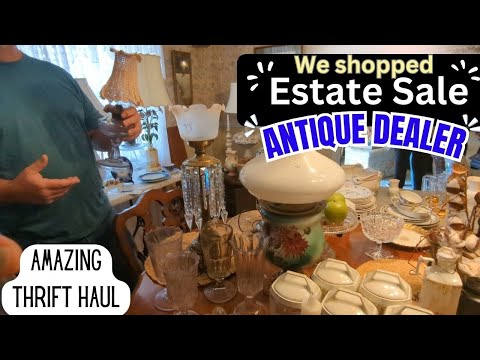 Thrift with Me * Antique Dealer - Estate Sale - Amazing Thrift Haul *