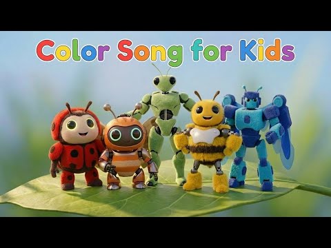 Learn Colors with Transforming Bug Robots! | Kids Color Rap (Red Blue Yellow Green Orange)