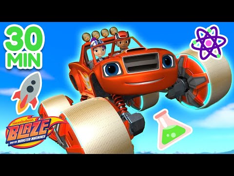 Blaze's Ultimate Science Games & Rescues! ⚛️ 30 Minute Compilation | Blaze and the Monster Machines