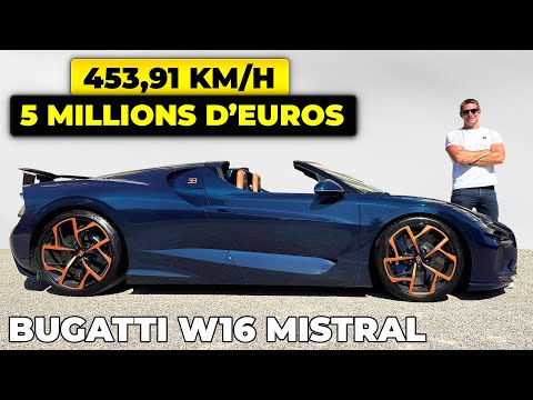 Essai Bugatti Mistral – 453,91 km/h SANS toit !
