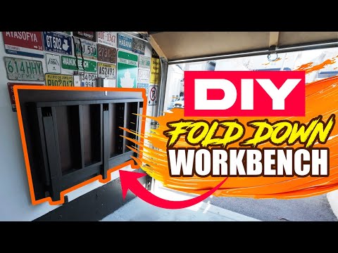 DIY Folding Workbench (Wall Mounted)