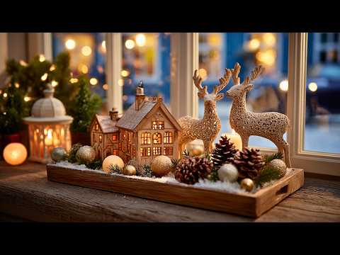 ✨Magical Hygge Christmas Evening by the Window 🕯️🎄