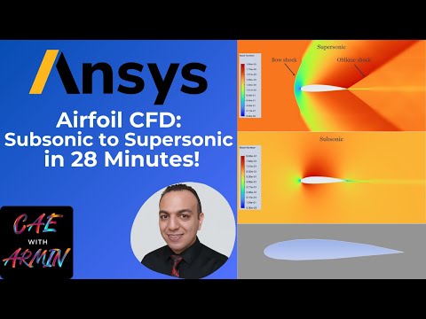 ANSYS Fluent Tutorial | Airfoil Simulation of Subsonic, Transonic & Supersonic Flow!