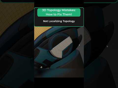 Master Topology with Localized Edge Flow! #3dmodeling #3dart #blender