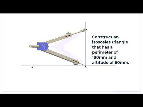 Construction of An Isosceles Triangle Given The Perimeter and The Altitude  || Engineering Drawing