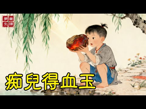 癡兒寄人籬下，總愛撿河邊五彩石子。直到富商來訪，將他懷中一顆最醜的石頭切開，竟是價值連城的稀世血玉！從此，癡兒命運天翻地覆！#故事#民間傳說#奇遇#報恩#原創故事