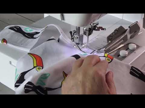 Tips and secrets for sewing with a coverstitch machine and overlocker. How to sew through thick s...