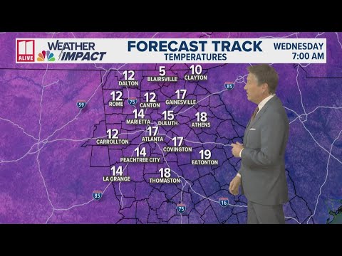 Winter weather advisory issued for parts of Metro Atlanta area | Jan. 20 8p forecast