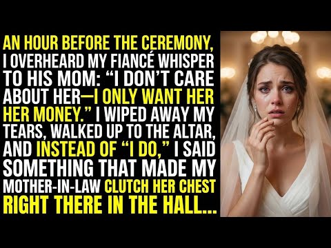 Before The Marriage Papers He Whispered, “I Only Need Her Money”… At The Altar, My Reply Dropped Him