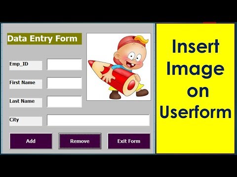 Insert Picture in Userform using Image Control - Userform with Image in Excel VBA