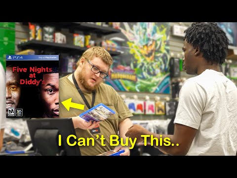 Selling Obviously Fake Games at Gamestop!