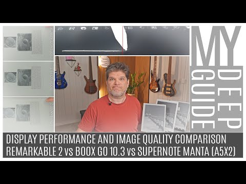 Remarkable 2 vs Boox Go 10.3 vs Supernote Manta | Display Performance and Image Quality Comparison
