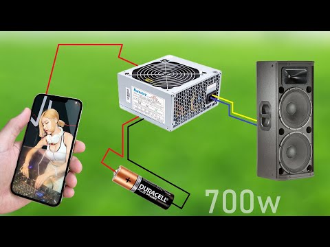 DIY Powerful Ultra Bass Amplifier ATX Power Supply , 13007 Transistor , No IC , Simple Circuit