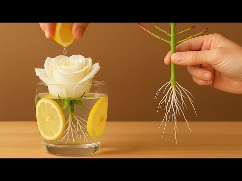 Drip lemon juice onto a rose! Instantly the rose will sprout roots and thrive vigorously
