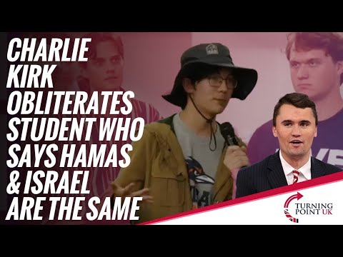 Charlie Kirk Obliterates Student Who Says Hamas & Israel Are The Same