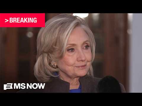 BREAKING: Hillary Clinton speaks after GOP’s Epstein deposition
