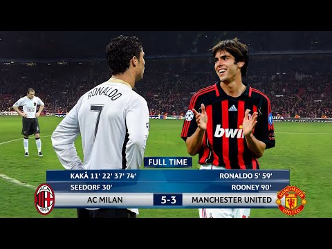 The Day Kaka Singlehandedly Destroyed Cristiano Ronaldo & Manchester United
