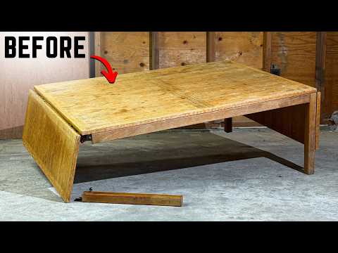 1975 Teak Coffee Table Restoration | Broken Leg, Stains, and More...