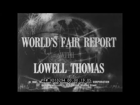1964 NEW YORK WORLD'S FAIR PROMO FILM   ROBERT MOSES  JOHN F. KENNEDY XD10294