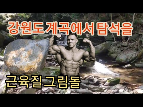 [수석 탐석] 133. 시원한 강원도 계곡에서 탐석. 강한남자의 그림돌