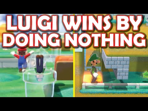 Luigi wins by doing absolutely nothing (Mario Challenge)