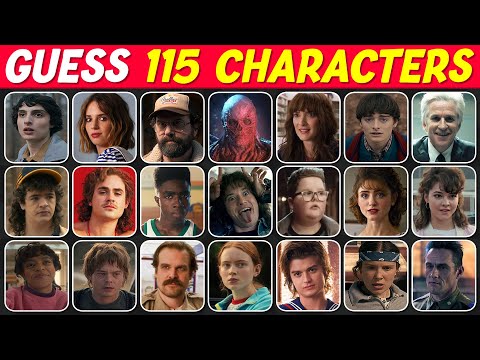 Can You Guess All 115 Stranger Things Characters? 🤔 | EASY ➡️ IMPOSSIBLE 🚲