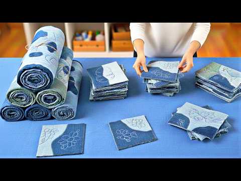 A big denim project👉 from scraps to a masterpiece