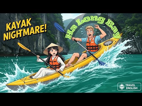 🇻🇳🇺🇸 EPIC Halong Bay Disaster?! (He Almost FELL IN!) 😱 | Travel English Conversation