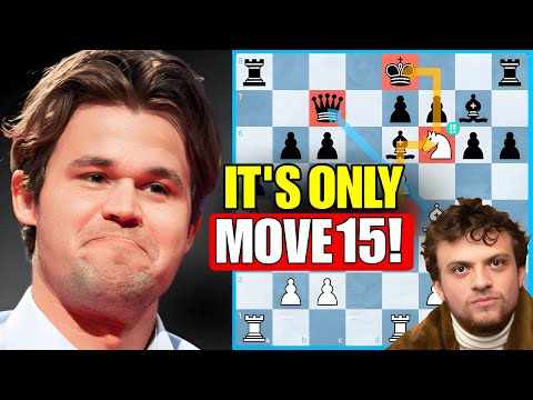 "Total Insanity!" || Magnus Carlsen IN SHOCK As Hans Niemann Sacrifices THE KNIGHT!