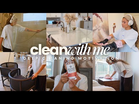 CLEAN WITH ME| Deep Cleaning My New House + Inspiring Cleaning Motivation To Reset Your Home! 