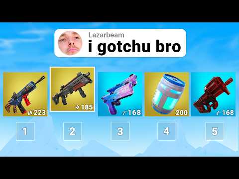 I Tested YOUTUBER LOADOUTS in Fortnite!