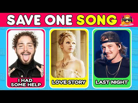 SAVE ONE SONG: Most Popular COUNTRY SONGS Of All Time 🎵 Music Challenge | Sound Quiz