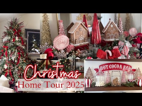 Christmas Home Tour 2025, Maximalist Christmas decor, Gingerbread Christmas Home Tour  